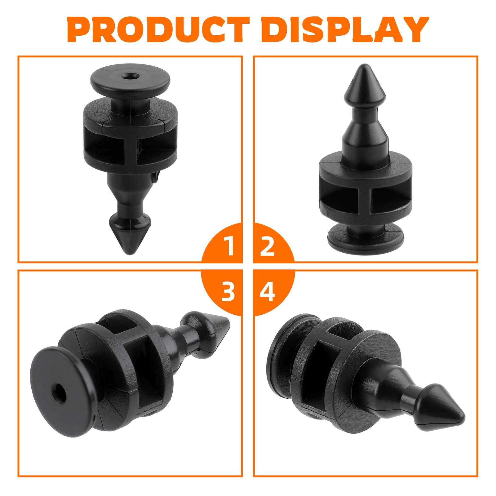 OTUAYAUTO 435PCS Rivet Clips Plastique,Fixation De Protection