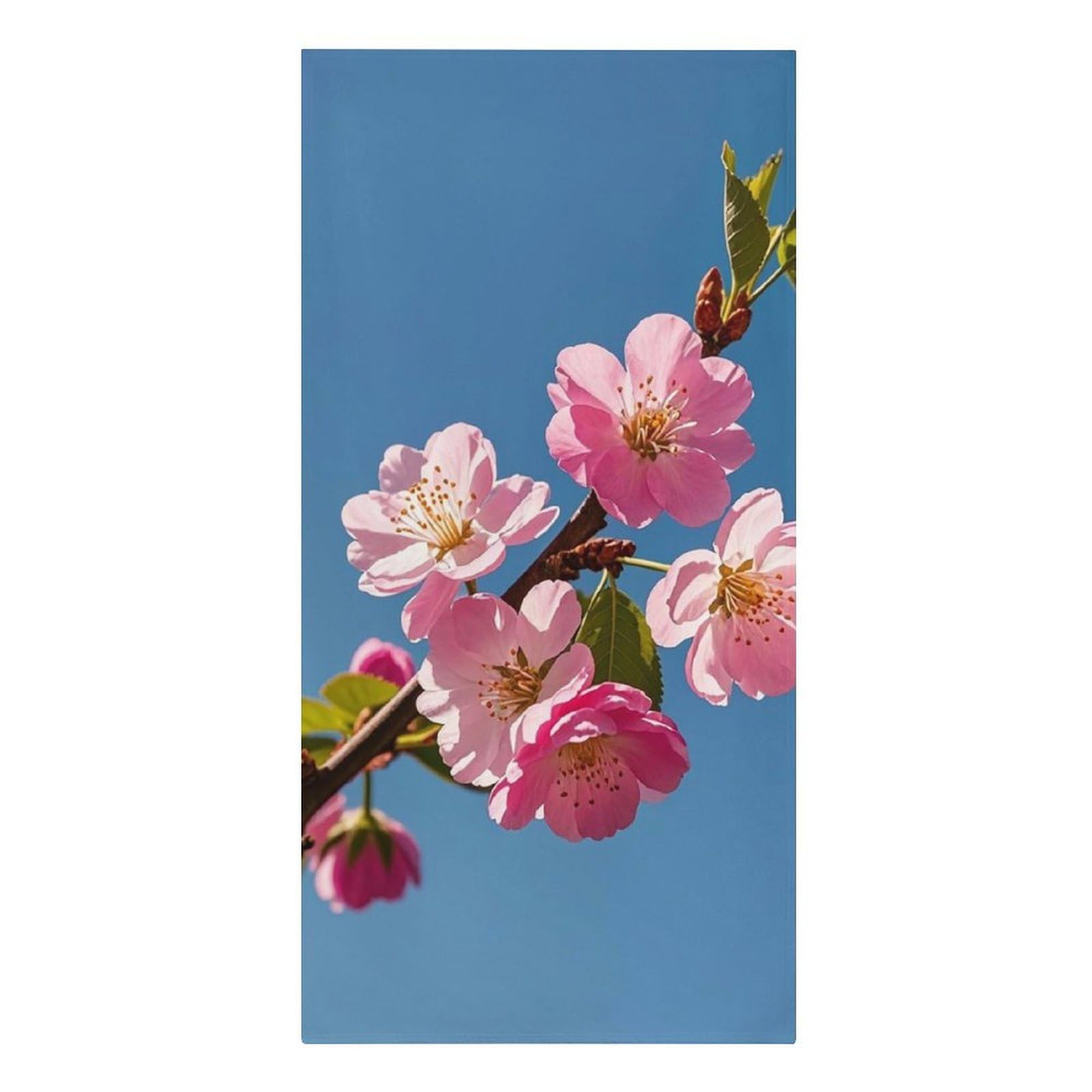 QMNLKH Pink Flowers Beach Towel for Women, Large Microfiber Pool Towel for Men, Absorbent Swim Towels for Home, Lightweight Bath Towels for Camping, Yoga, 30.3"x61.4"