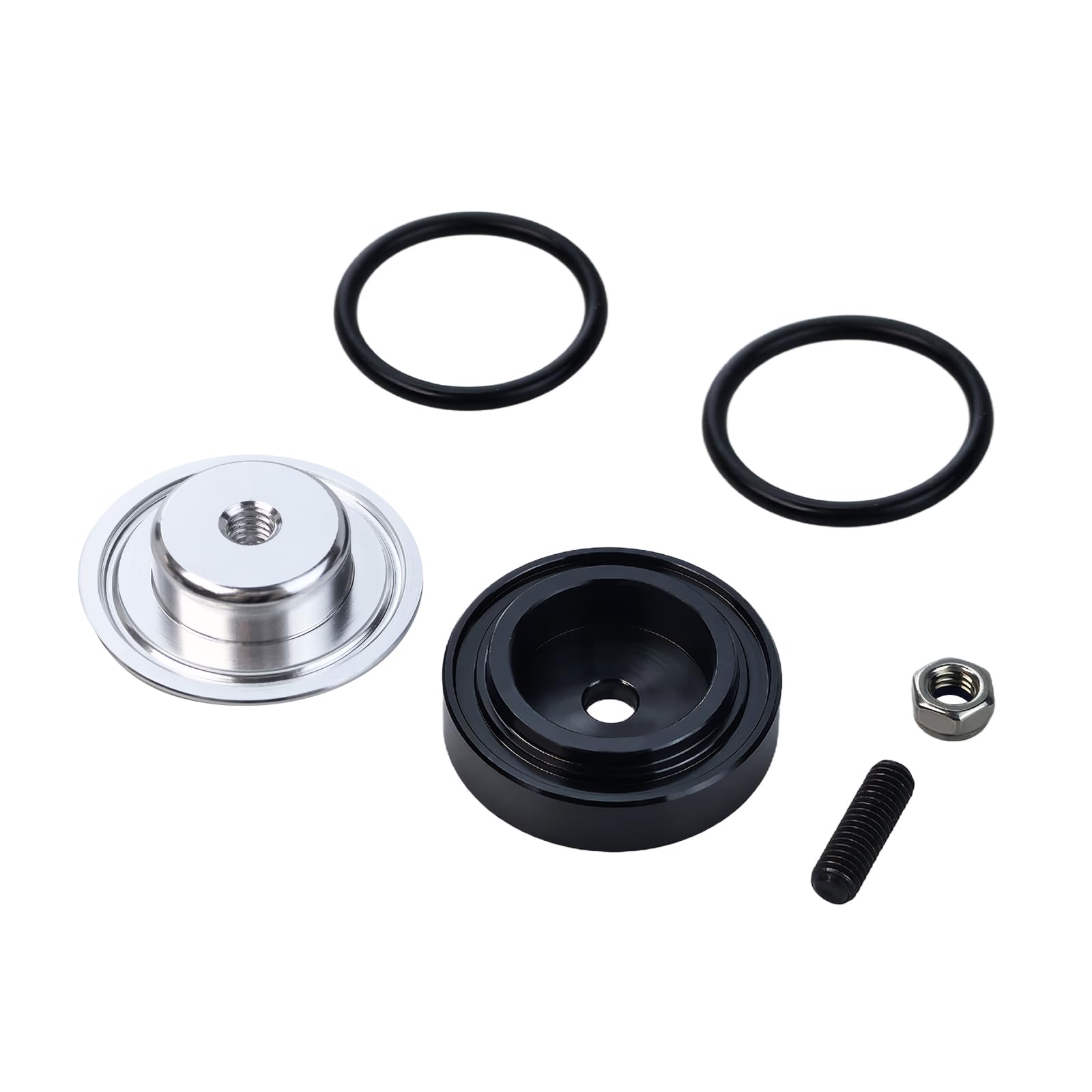 Heckklappe Glasstopfen Abdeckung, Zierschraube Heckscheibenwischer Wischerabdeckung für Auto 40mm Lochstopfen, Wischer Stopfen Kappe Stecker Tüllenkappen Heckscheibenwischer Passend für CRX (Silber)