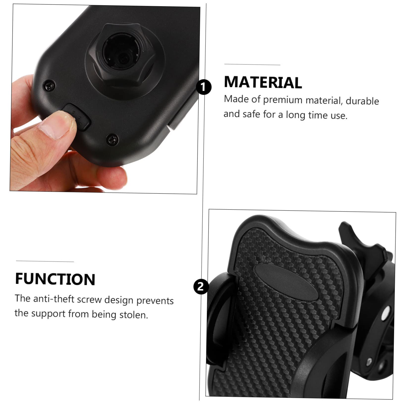 1pezzi Supporto Per Telefono Da Manubrio Con Rotazione Per Bici e Montaggio Semplice e Pratico Design Leggero e Portatile