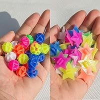 Vista 4 de YuCool Radios de rueda de bicicleta, 180 radios de bicicleta de estrellas coloridas, decoraciones de bicicleta, cuentas de radios de rueda