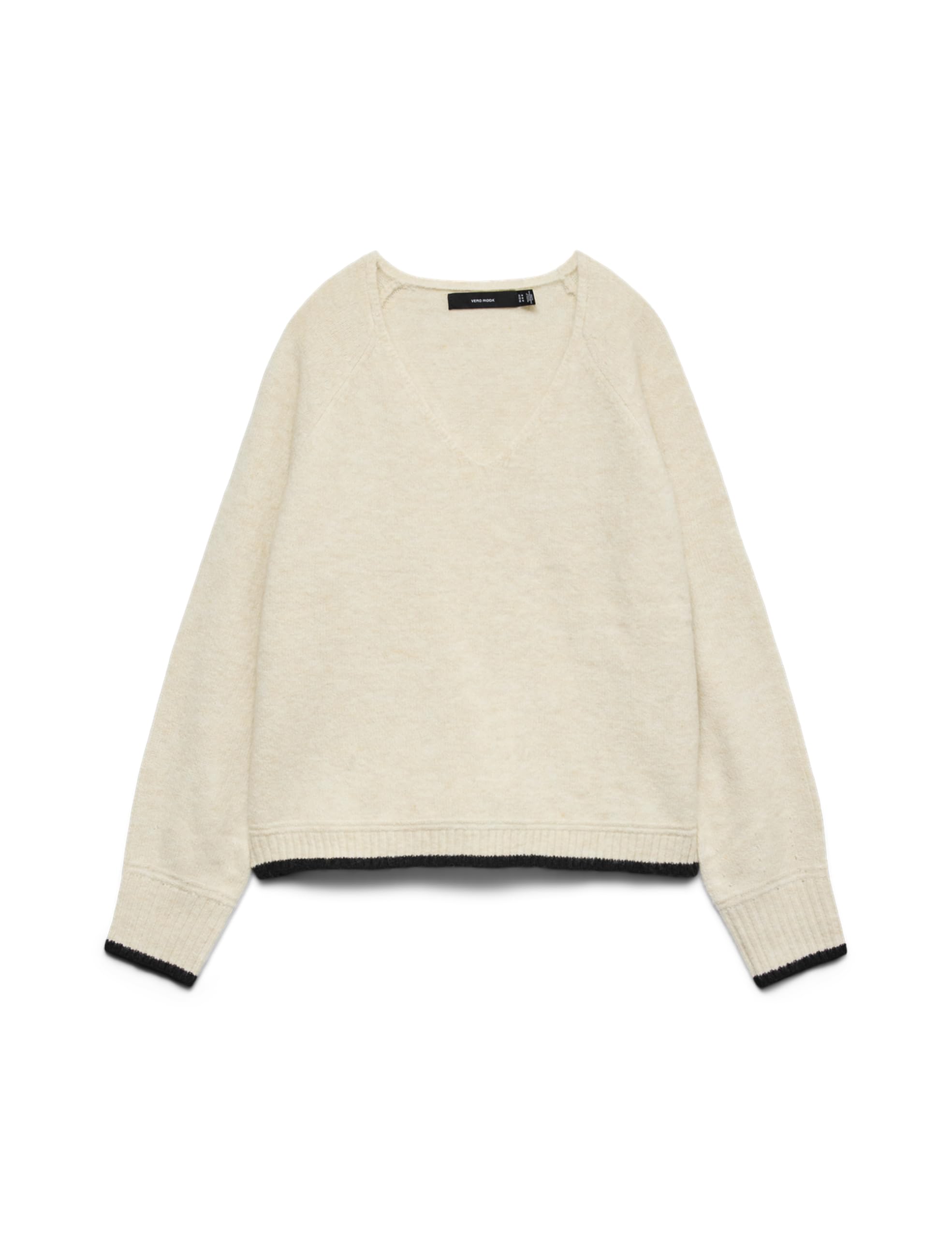 VERO MODA Damen Vmaquarius Ls V-Neck Raglan Pullover Bf