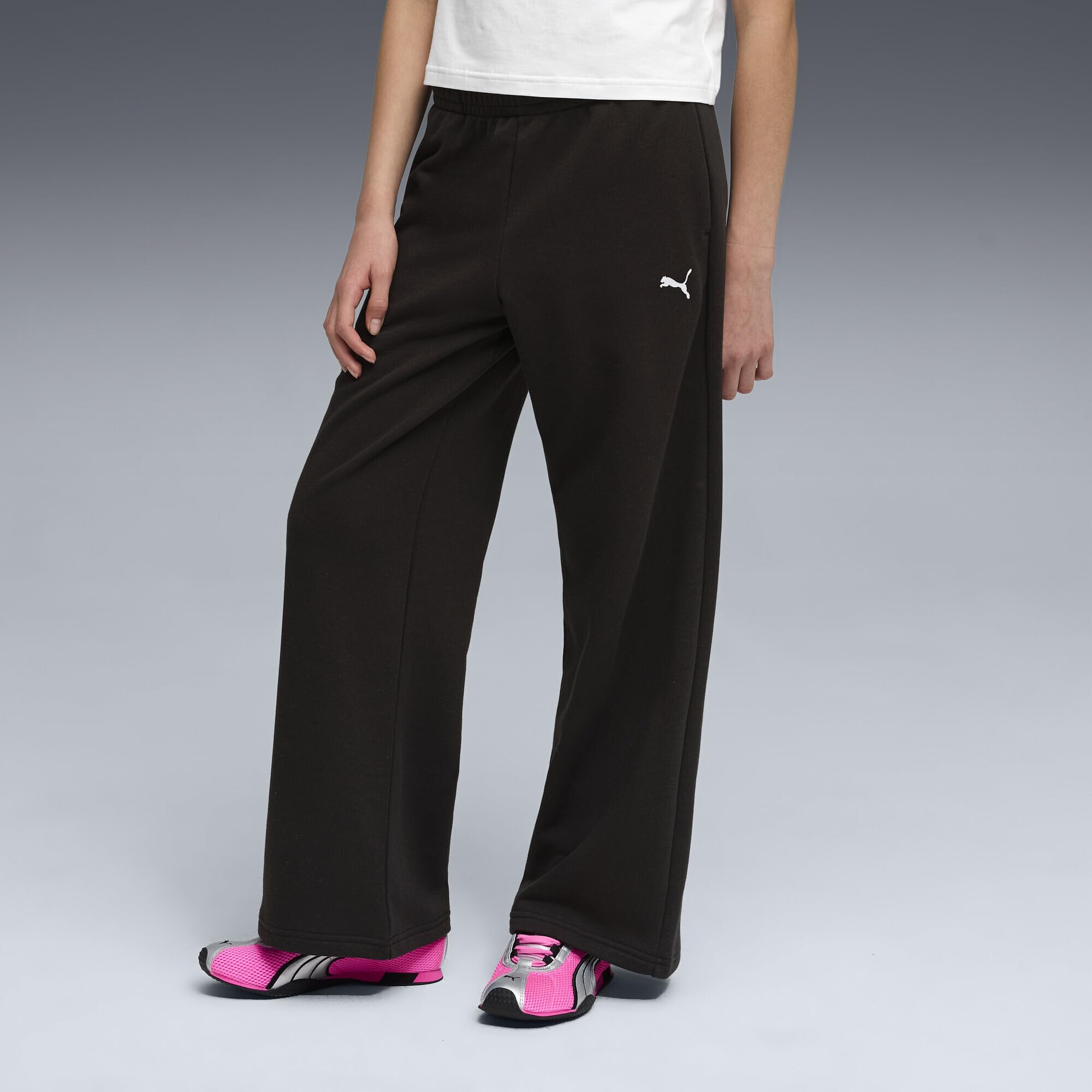 PUMA Mädchen Essentials Hose mit weitem Bein