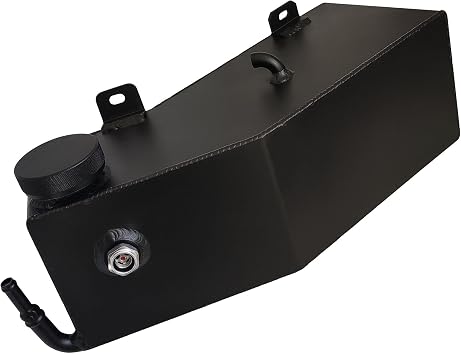 Aluminum Coolant Expansion Reservoir Radiator Overflow Recovery Tank Compatible with 1977 Late-1982 Corvette C3 Black