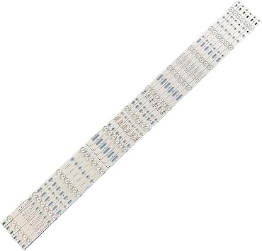 12PCS/Set New LED Strip Compatible with AOC TV LD50V02S T5002S LE50D1452 50PFF3655/T3 GJD500611002-X2-L-R LB-PF3528-GJD2P5C506X11-R-B Color 12 Pieces 1TV