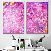 2 Piece Framed Canvas Wall Art Natural Abstract Canvas Prints Home Artwork Decoration for Living Room,Bedroom - 16