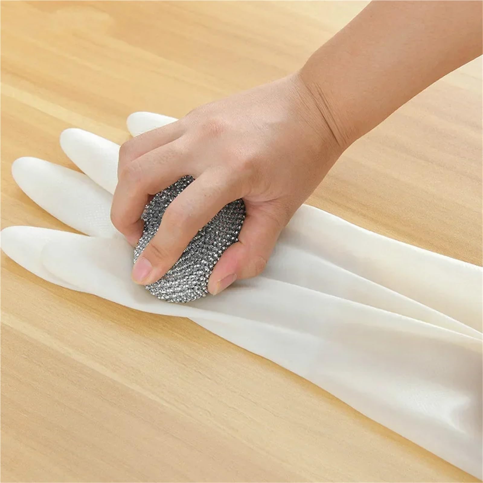 Guantes Limpieza Guantes for lavavajillas de látex, resistentes a arañazos, duraderos y larga duración