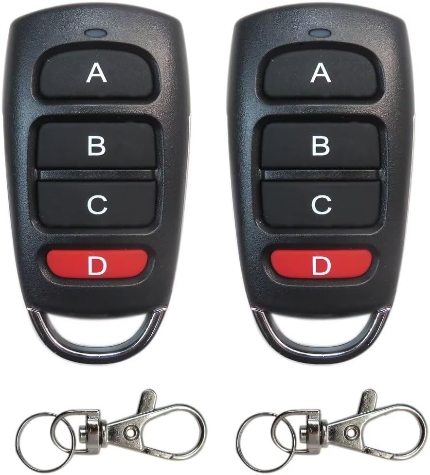 JRSHOME 2X 433MHz Remote Controller Universal Garage Door
