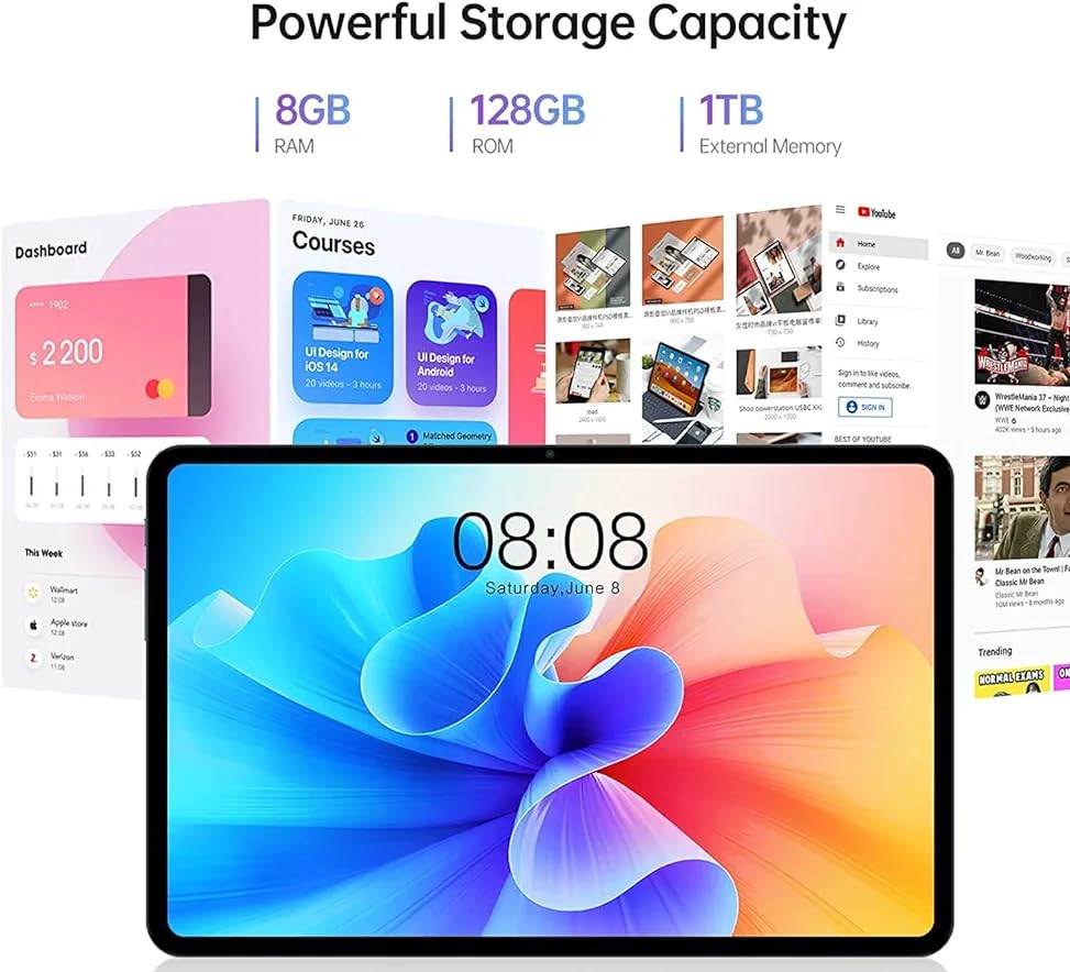 Teclast T40 PRO 10,4 polegadas Tablet Android 11 RAM 8GB ROM 128