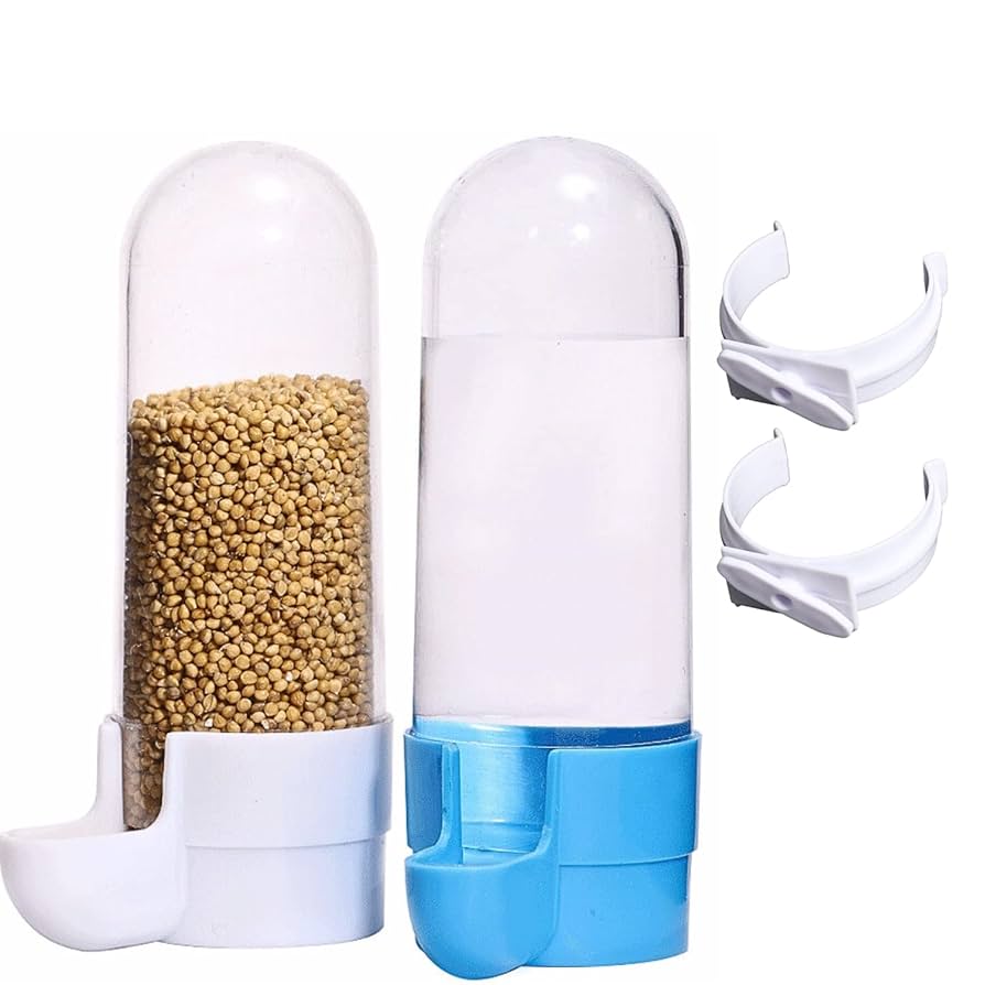 Amazon | 良品Life 小鳥 餌入れ 外付け 小皿 固定 水入れ 自動