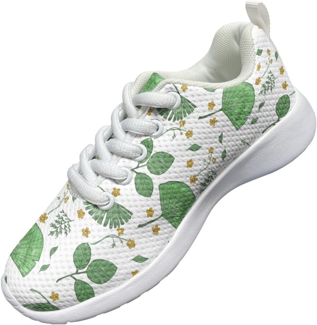 Breathable Shoes for Kids Girls Funny Leaf Stitch Sneakers Comfy Activities Lace-Up Lightweight Tennis Athletic Sneakers Kids Running Shoes Girls Fitness Daily Footwear 2025 - Image 2