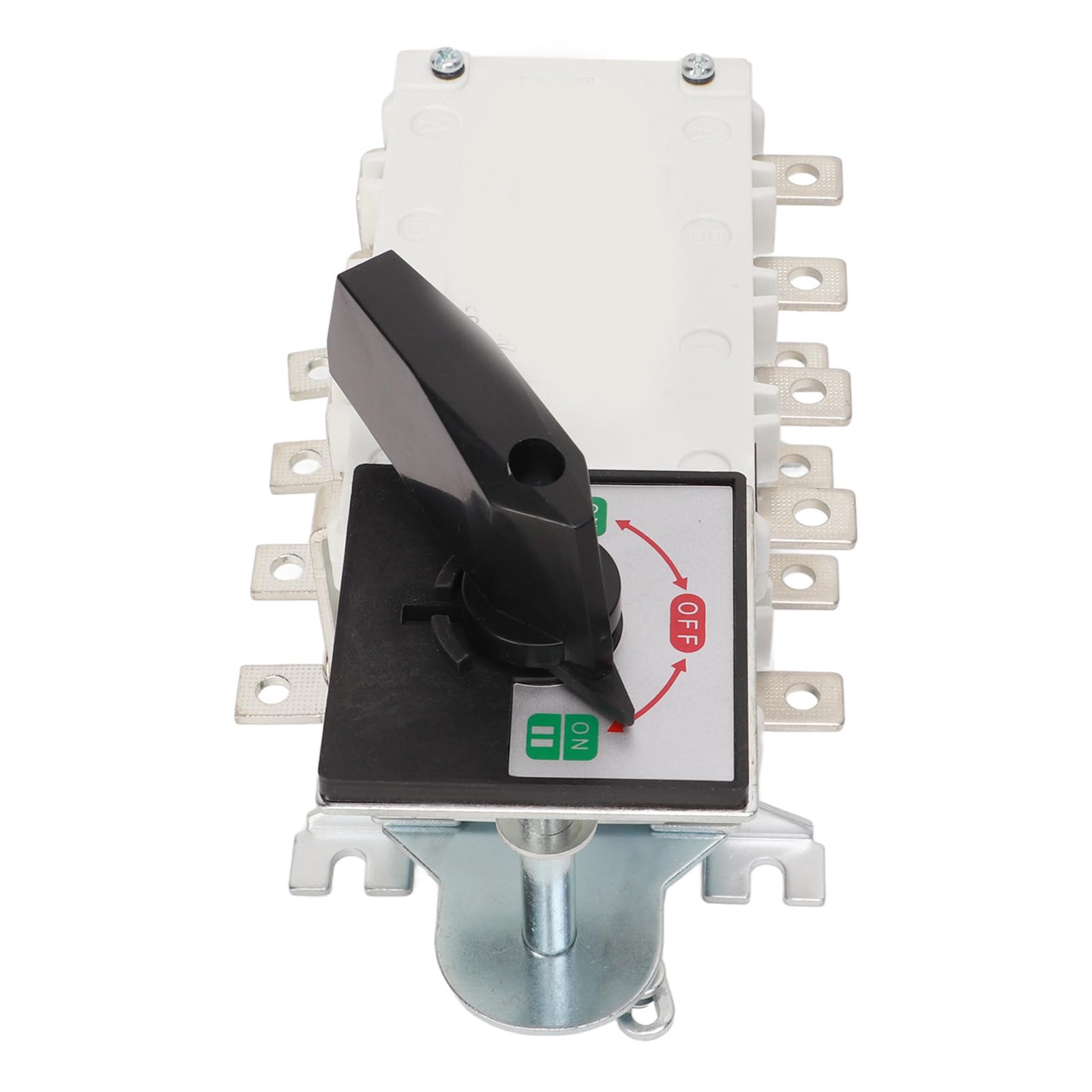 Walfront Interruptor de Transferencia de Potencia Dual 4p, Material de Retardante de Llama de PC, Diseño de Eje Extendido, Clasificación de 100 A para Edificios de Oficina y Lugares Públicos (80A)