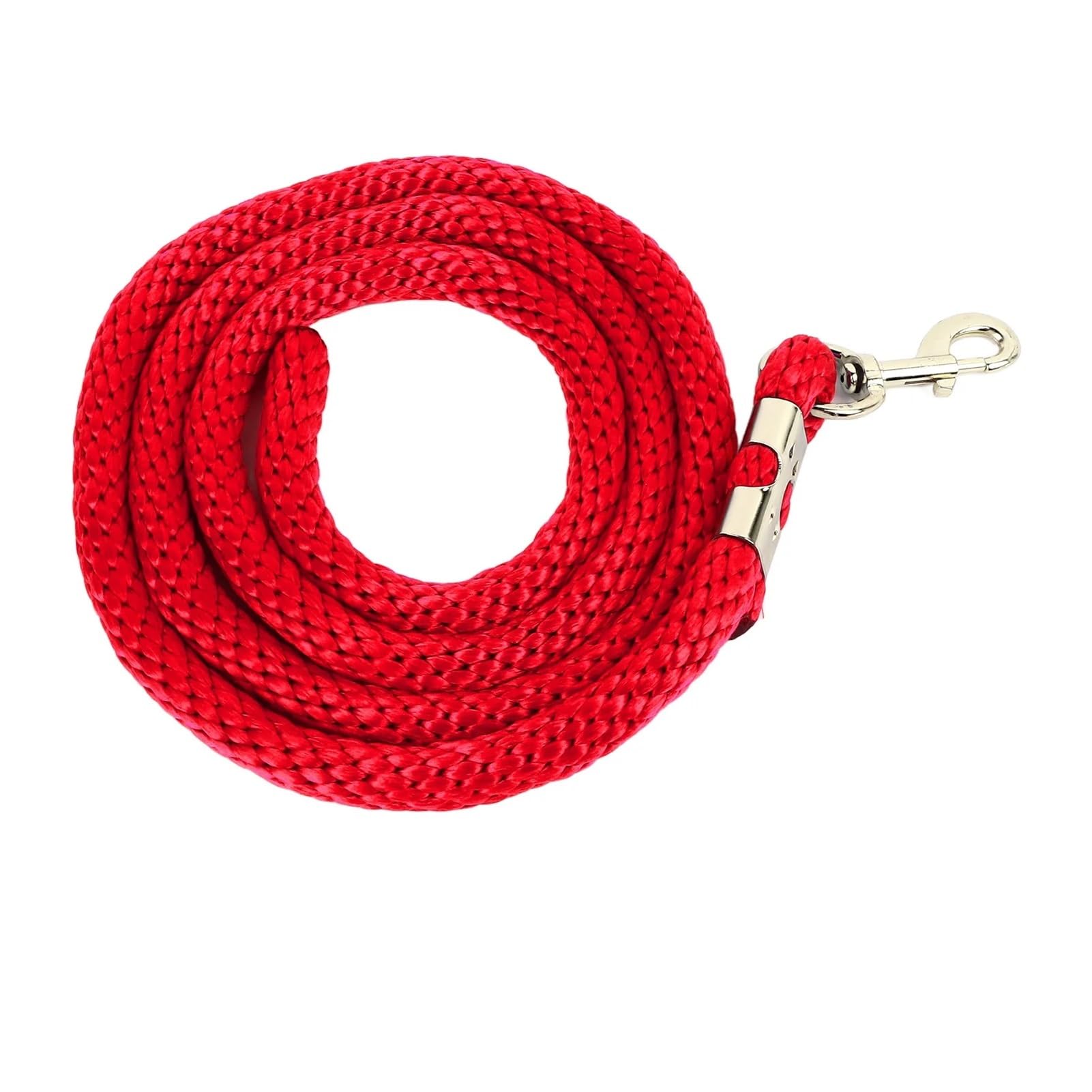 Generisch 2 m Lange Pferde-Ausfallleine mit Schnappverschluss, Robustes, hochfestes Trainingsseil for große Pferde for den Wettkampf(Black)