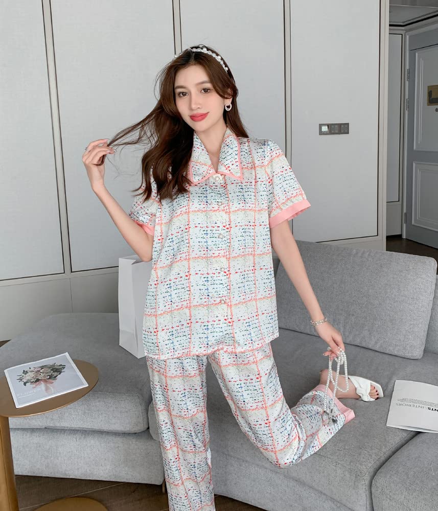 ルームウェア・パジャマ NANA Amazon | [Lieena] レディース ルームウェア なめらかなサテン
