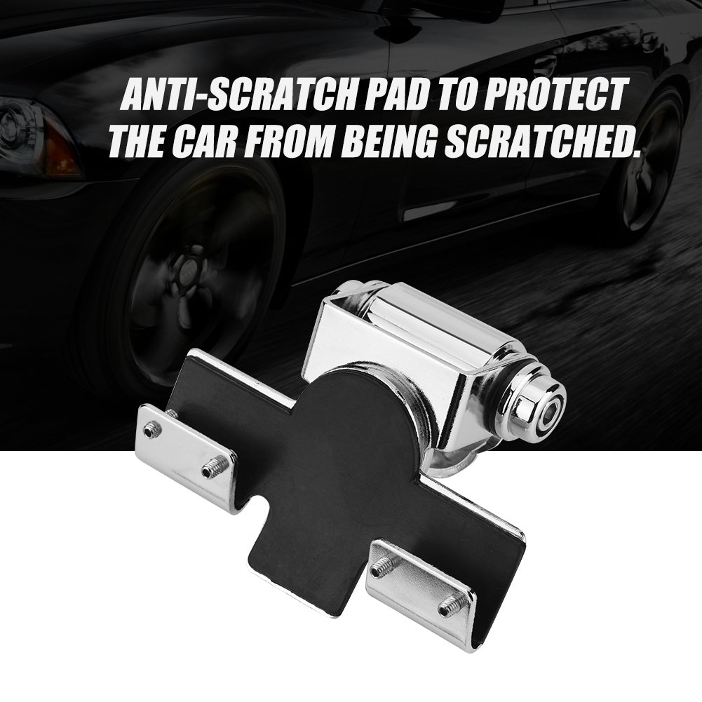 Universele Auto-antenne-montagebeugelclip voor VHF/UHF- en HF-antennes, Verstelbare kofferbak/hatchback-standaard. Geen Boorinstallatie, Hoogwaardig Roestvrij staal