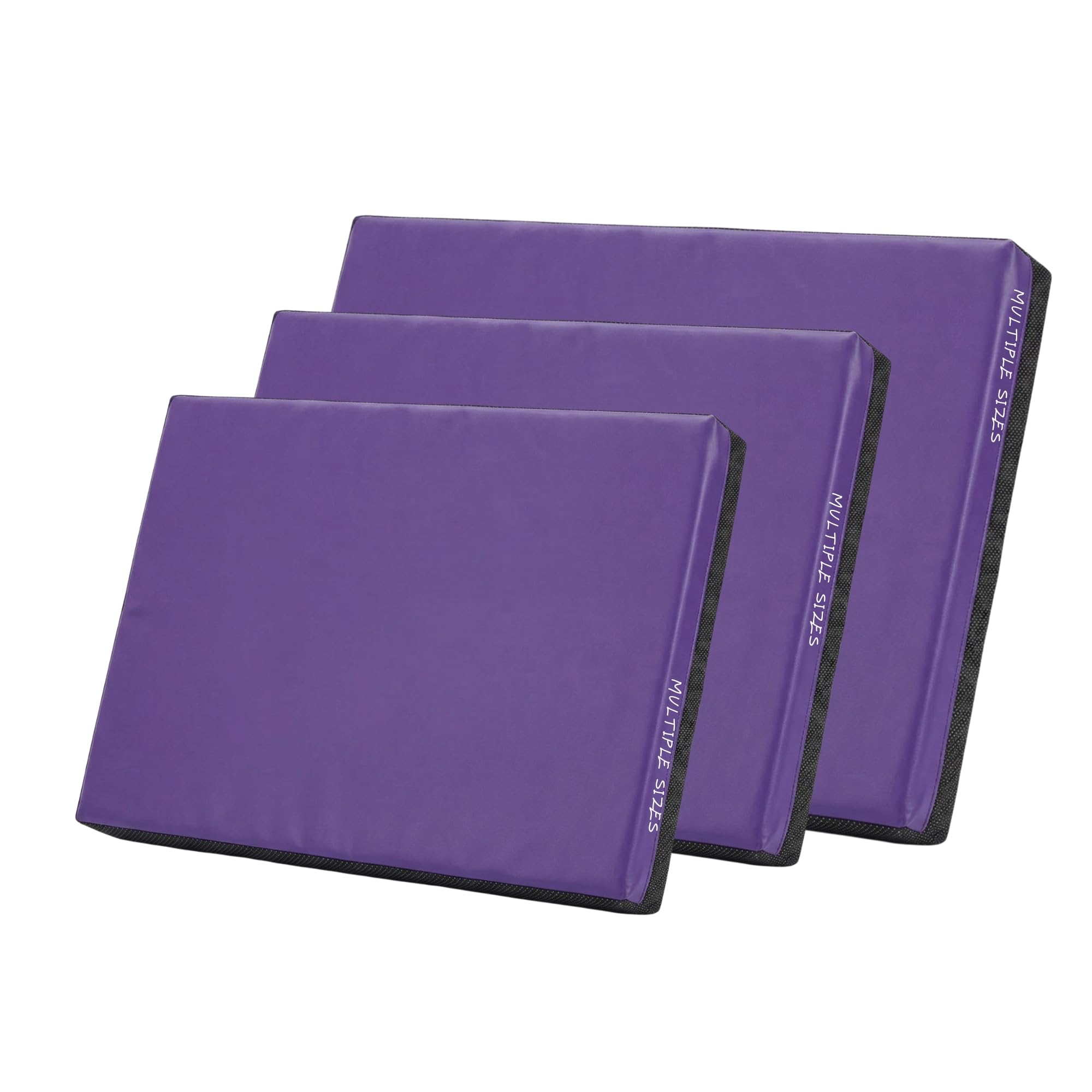 Non-Slip Crash Mat, Safety Exercise Gym Mat Pad, Critical Fall Height Tested to 3 Metres BS:EN1177 [Purple, X-Large]
