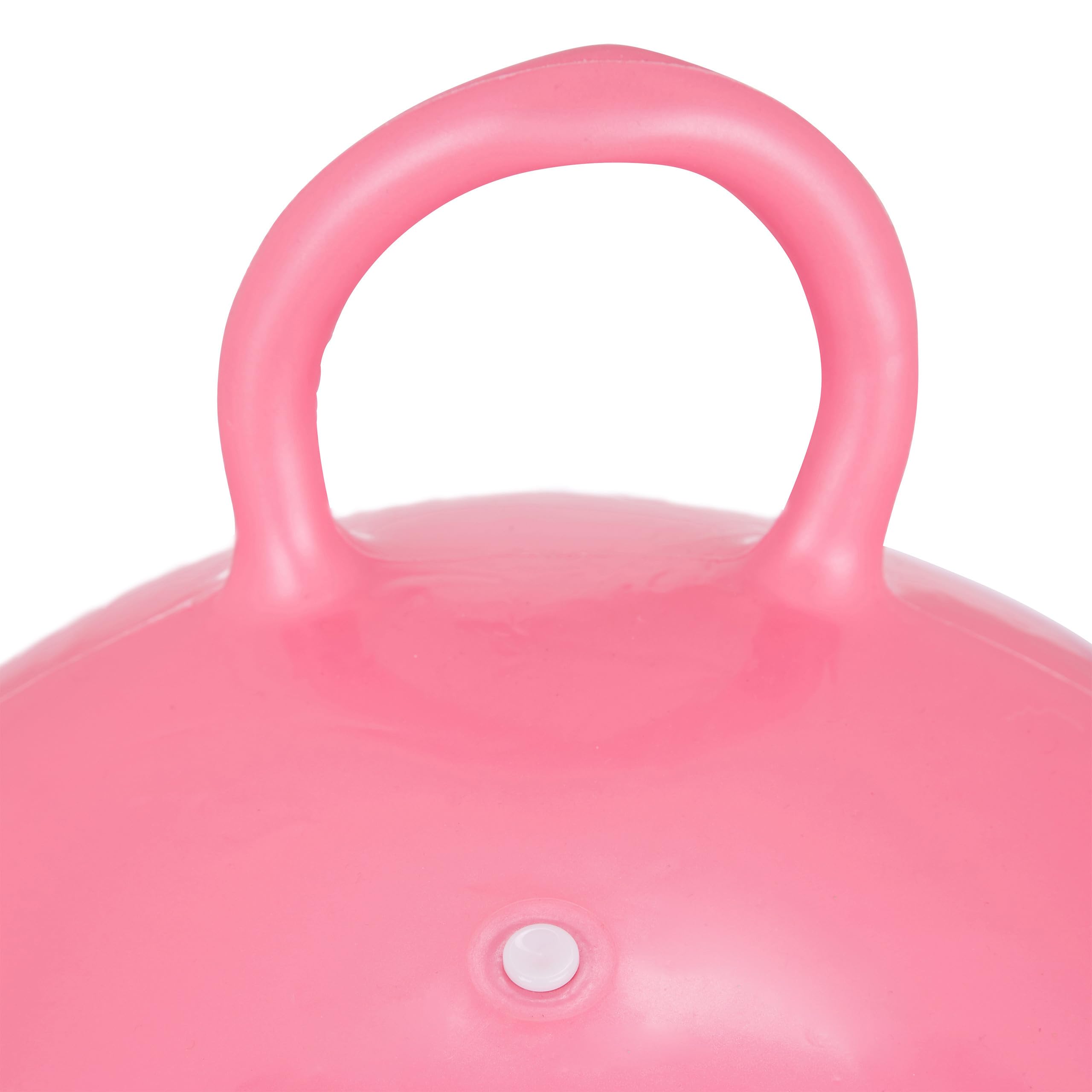 Relaxdays Palla saltata per bambini, con manico, per interni ed esterni, motivo: animali, diametro 45 cm