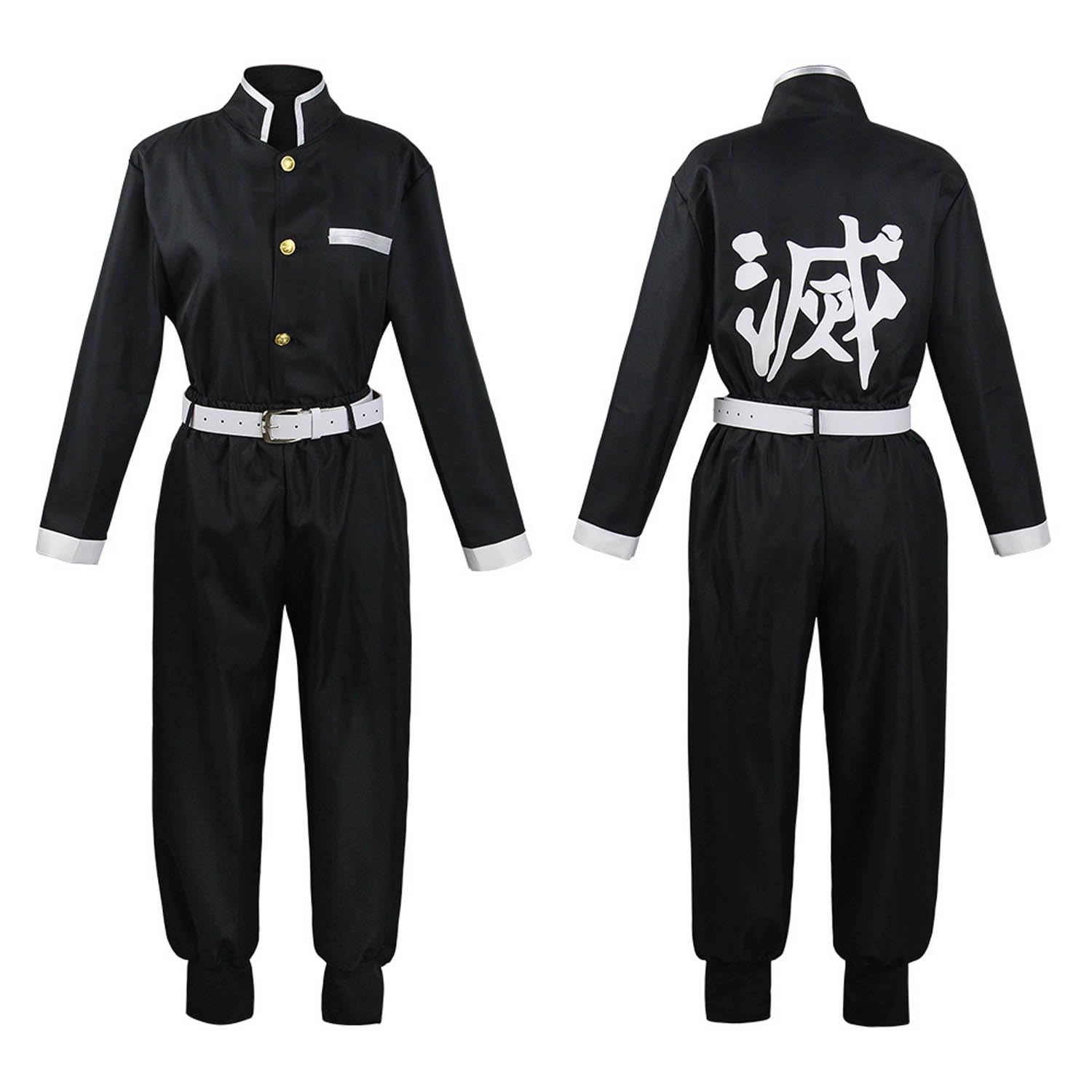 Anime Personaggio Kochou Shinobu Cosplay Costume Vestito Gioco di Ruolo Uniforme Set Completo Halloween Carnevale Festa Dress Up Suit con Parrucca Copricapo per Donne