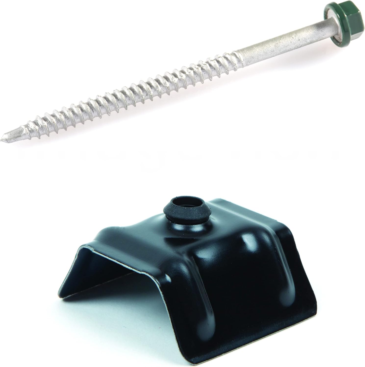 Kit Fixation Bac Acier 6,5x100 Inox RAL 7016 - Laurent Fixation