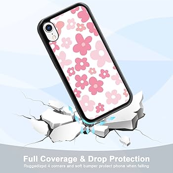 Amazon.com: Pink Flower Phone Case Compatible with iPhone XR