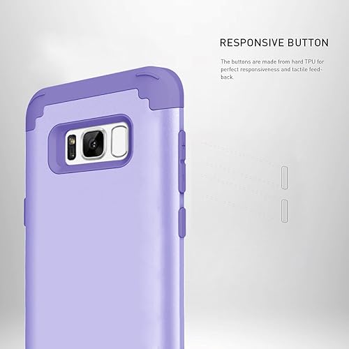 Miniatura 4 de Funda de teléfono para Samsung Galaxy S8 Plus, cubierta dura, a prueba de golpes, silicona suave, híbrida, tres capas, resistente, accesorios de