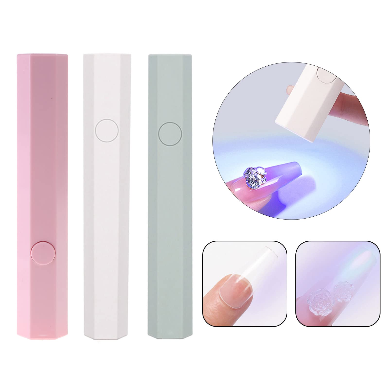 Gnbzxce Manicure Lamp Pen LED Lamp Dryer Light Single Finger Drying Machine Fingernail Polishes Lights