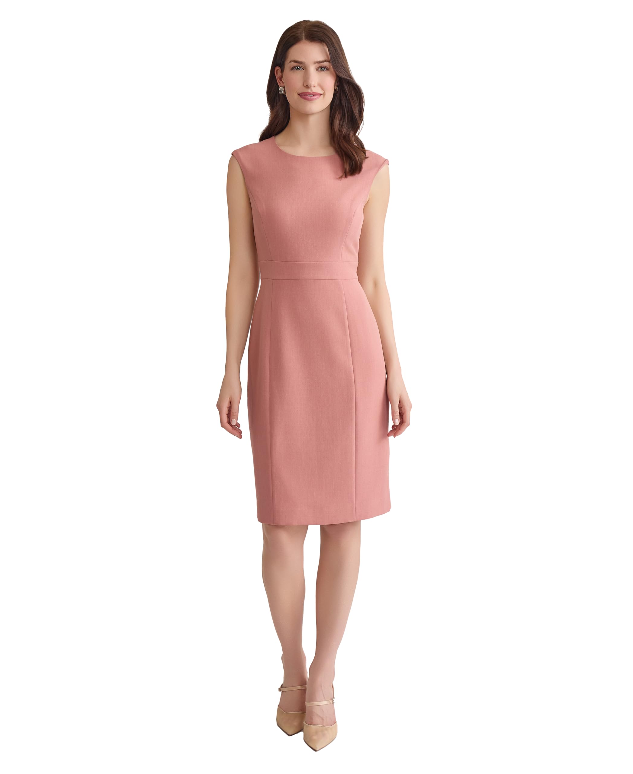 Kasper Womens W Cut Out Extd Cap SLV Sheath