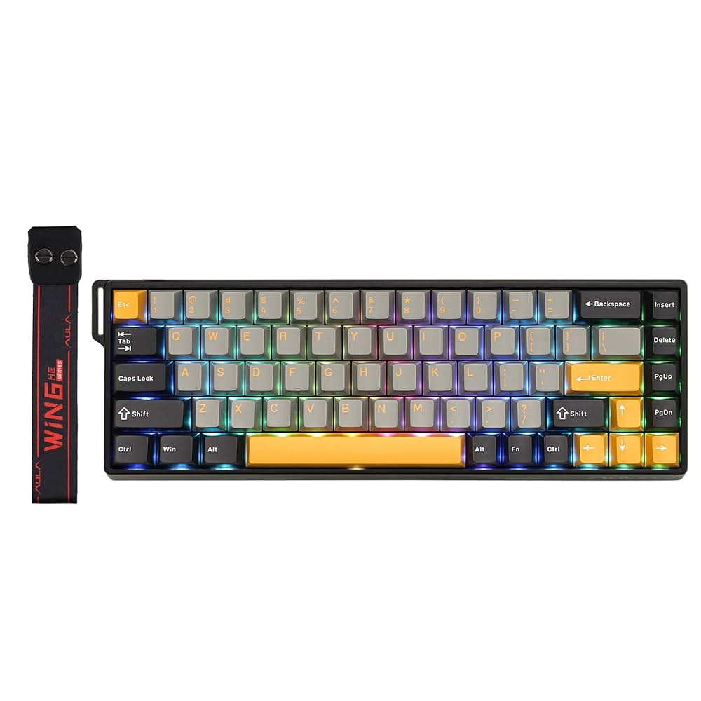 EPOMAKER EK68 新品 ゲーミングキーボード Amazon.com: EPOMAKER EK68 65% Wireless Gaming Keyboard, Hot