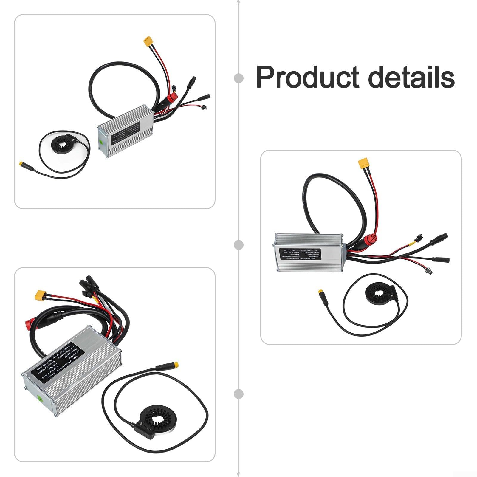 48 V 30 Amp Brushless Ebike Controlador de onda sinusoidal para Bafang para G062 Hub Motor 750W 1000W FAT Motor Carcasa de aluminio con alambre de lámpara