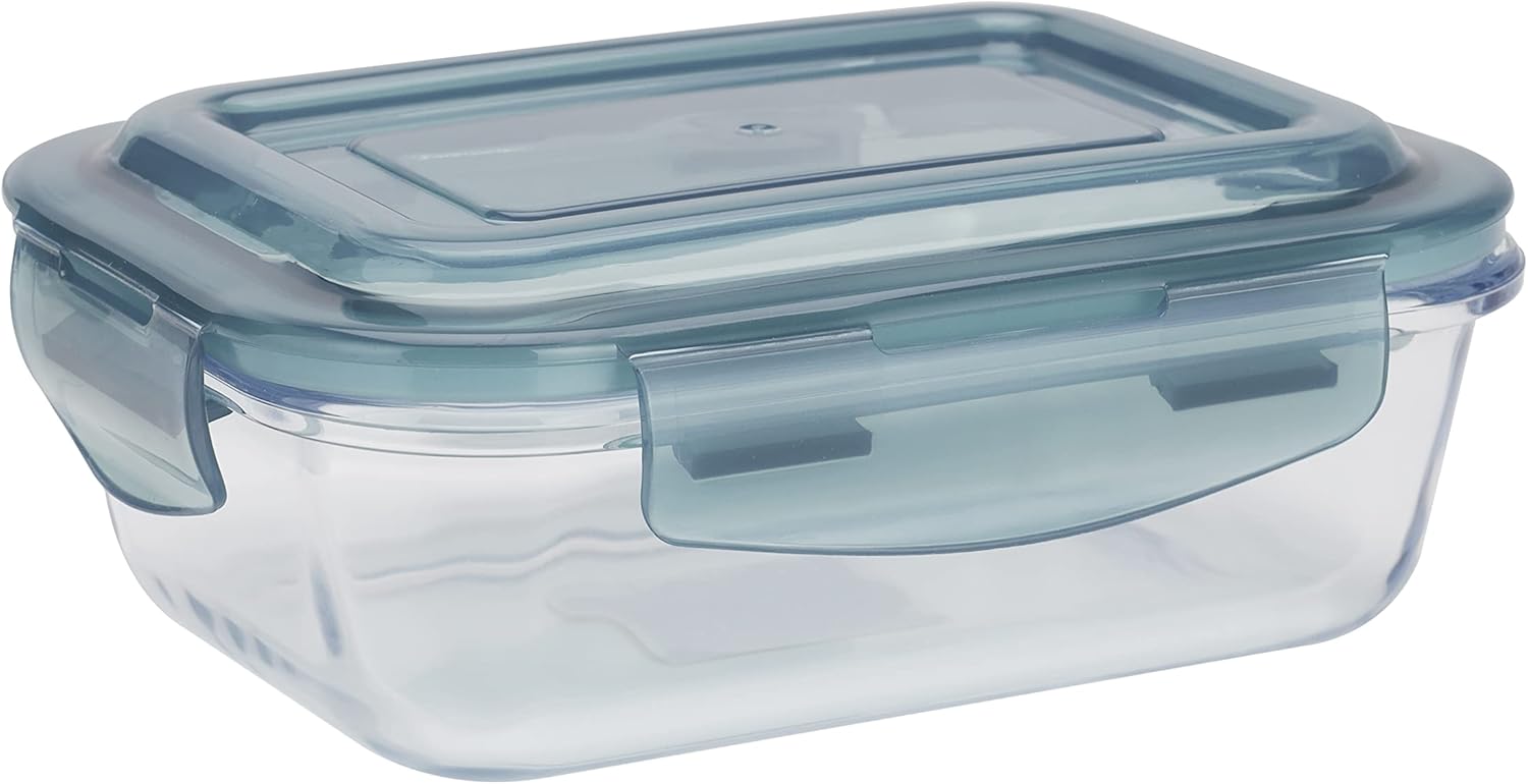 Royalford 600ml Glass Meal Prep Container Reusable, Airtight Food