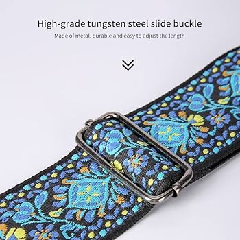 Amazon | Yavoluy 刺繍 ギターストラップ ベースストラップ 和柄