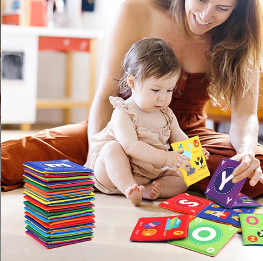 Early Childhood Enlightenment Book Letters, 2025 New Soft Alphabet Cards, Early Childhood Enlightenment Book Baby Soft Alphabet Cards, Creative Soft Alphabet Flash Cards, Washable (Number,2Set)