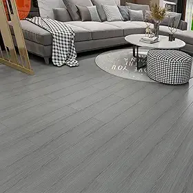 18 Peças - Piso Vinilico Auto Adesivo Pietruzza - 91,5cm x 15,3cm - Madeira (Wood Gray)