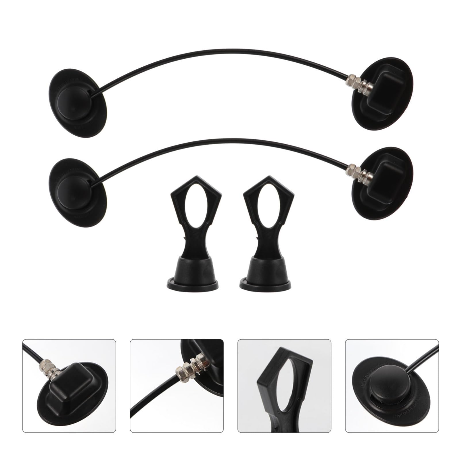 Cerradura 2 de Seguridad Refrigerador para Ventana Juegos Abs Negro