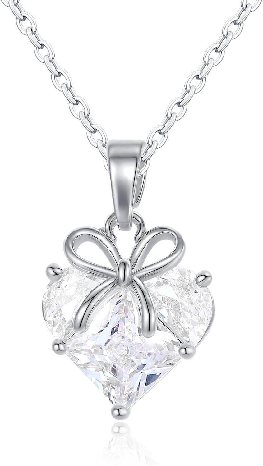 14K Gold Plated | 14K Platinum Plated Necklace for Women Pendant Necklace with Sparkling Cubic Zirconia Fashion Jewelry - Image 6