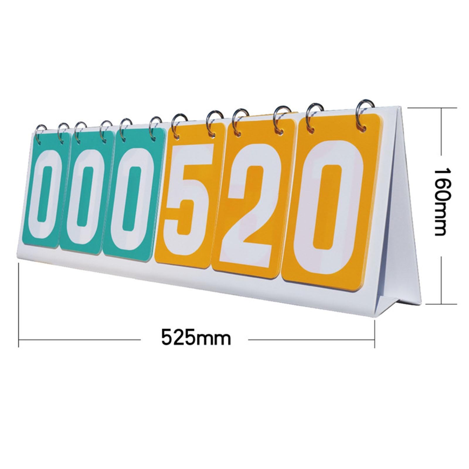 kowaku Flip Scoreboard Sport Scoreboard 6 Digits Multipurpose Score Counter Table Score Flipper for Coaches Tennis Ball Basketball