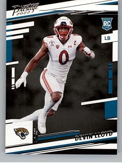 2022 Prestige NFL #341 Devin Lloyd RC Rookie Jacksonville Jaguars Official Panini Trading Card (Stock Photo shown, card is straight from pack and box in Near Mint to Mint condition)