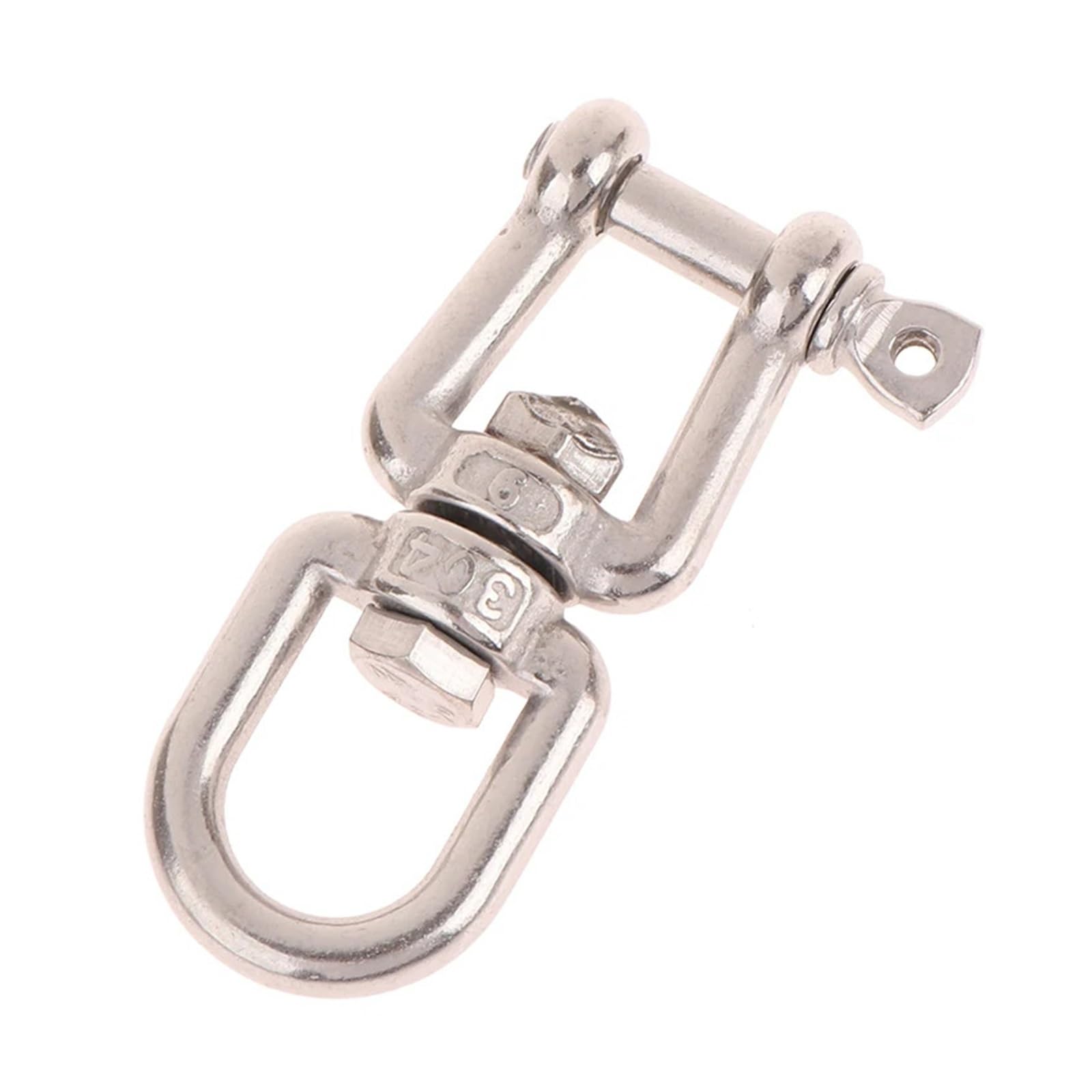 NIUSABOU Stainless Steel Eye Pad Plate, 304 Stainless Swivel Hook for Hammock Swing Ceiling Porch Gym Yoga(A M6)