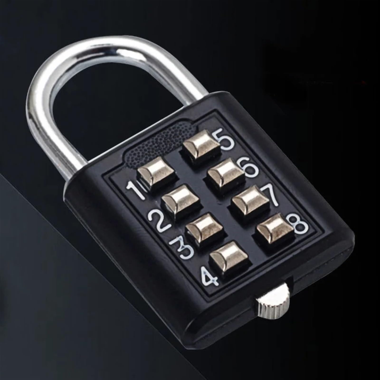 Lucchetto Con Combinazione Lucchetto a combinazione con codice password a 8 cifre Valigia in lega di zinco for bagaglio Codice da viaggio Smart Lock chiave Blocco antifurto