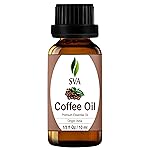 SVA Coffee Essential Oil - 1/3 Fl Oz - 100% Natural Coffee Oil - for Diffuser, Hair Care, Face, Skin Care, Aromatherapy, Scalp and Body Massage, Soap and Candle Making
