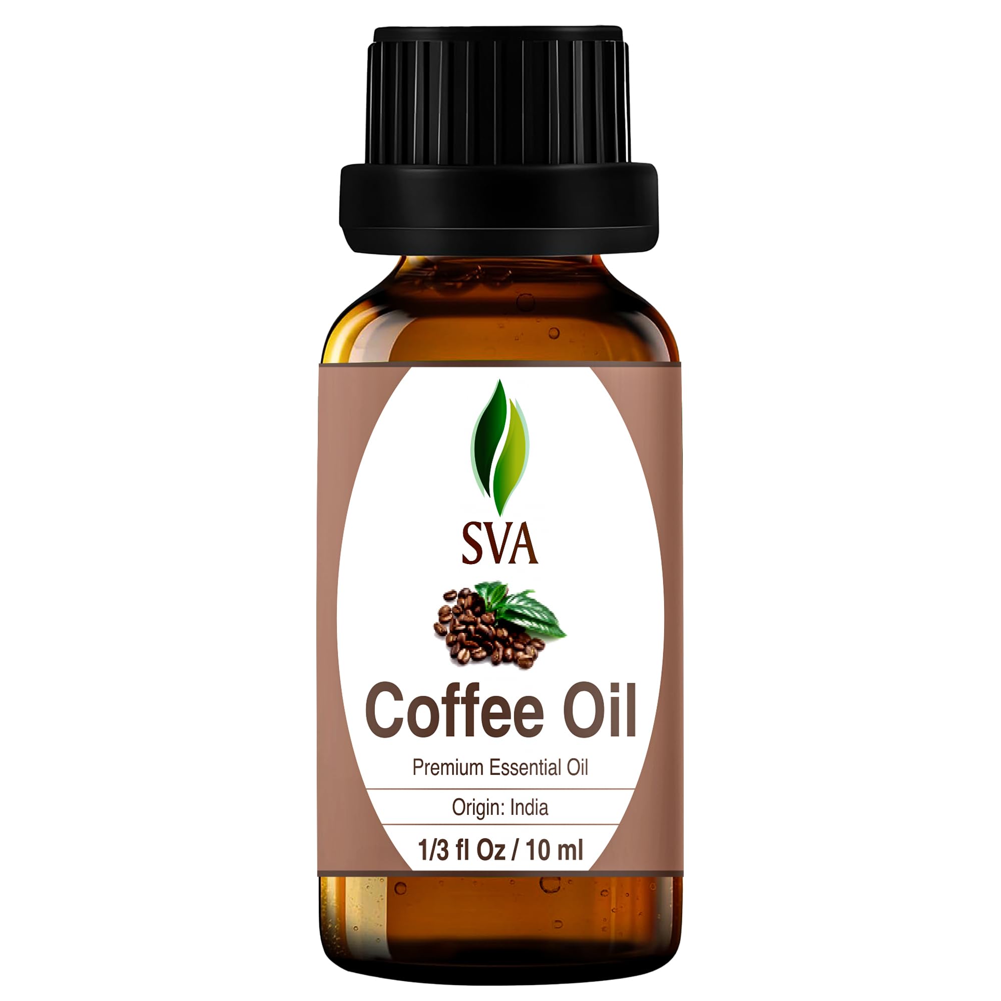 Coffee Oil Co2 Extracted 1/3 Oz 100% Pure Natural Premium Therapeutic Grade Undiluted Essential Oil for Face, Skin, Hair, Massage, Diffuser, Aromatherapy
