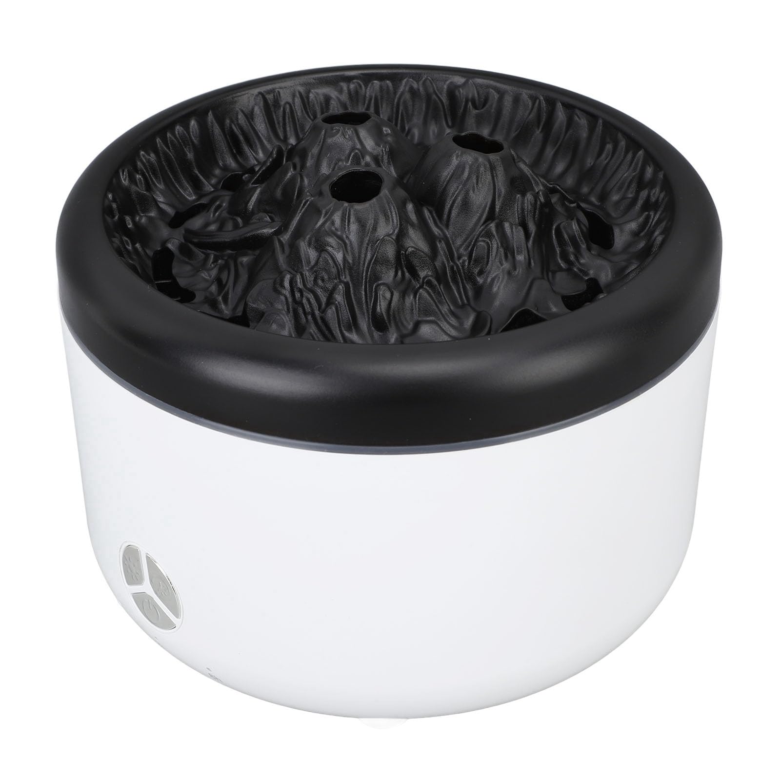 Fdit Flammen-Öl-Diffusor 500 Ml, Aromatherapie-Diffusor mit Fernbedienung und LED-Simulationsflammeneffekt für Zuhause, Büro, Schlafzimmer (EU-Stecker)