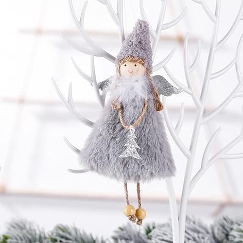 Miniatura 5 de FZBNSRKO Colgante de muñeca de ángel de 3 piezas, colgante de árbol de Navidad, ángel colgante de muñeca de Navidad para fiesta de Navidad, Año