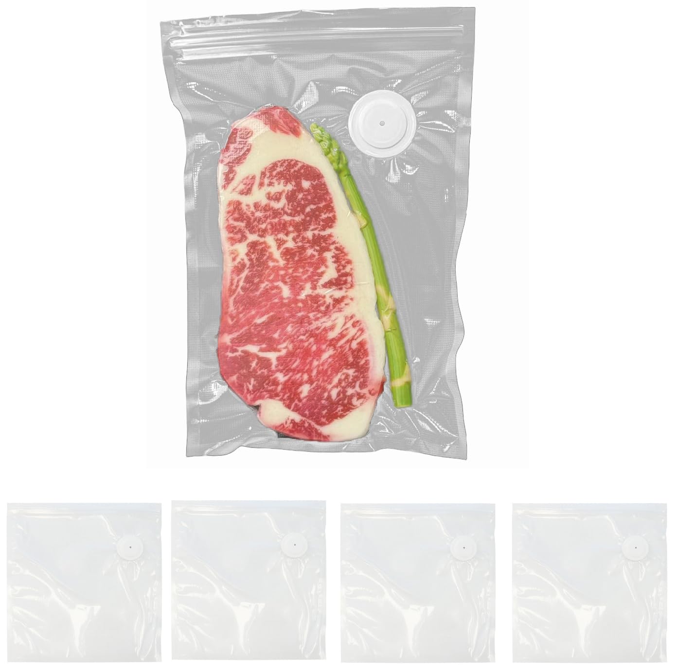 Food Vacuum Sealing Bags - Food Storage Bags Compatible with Our Food Preservation Vacuum Sealer (10PCS)