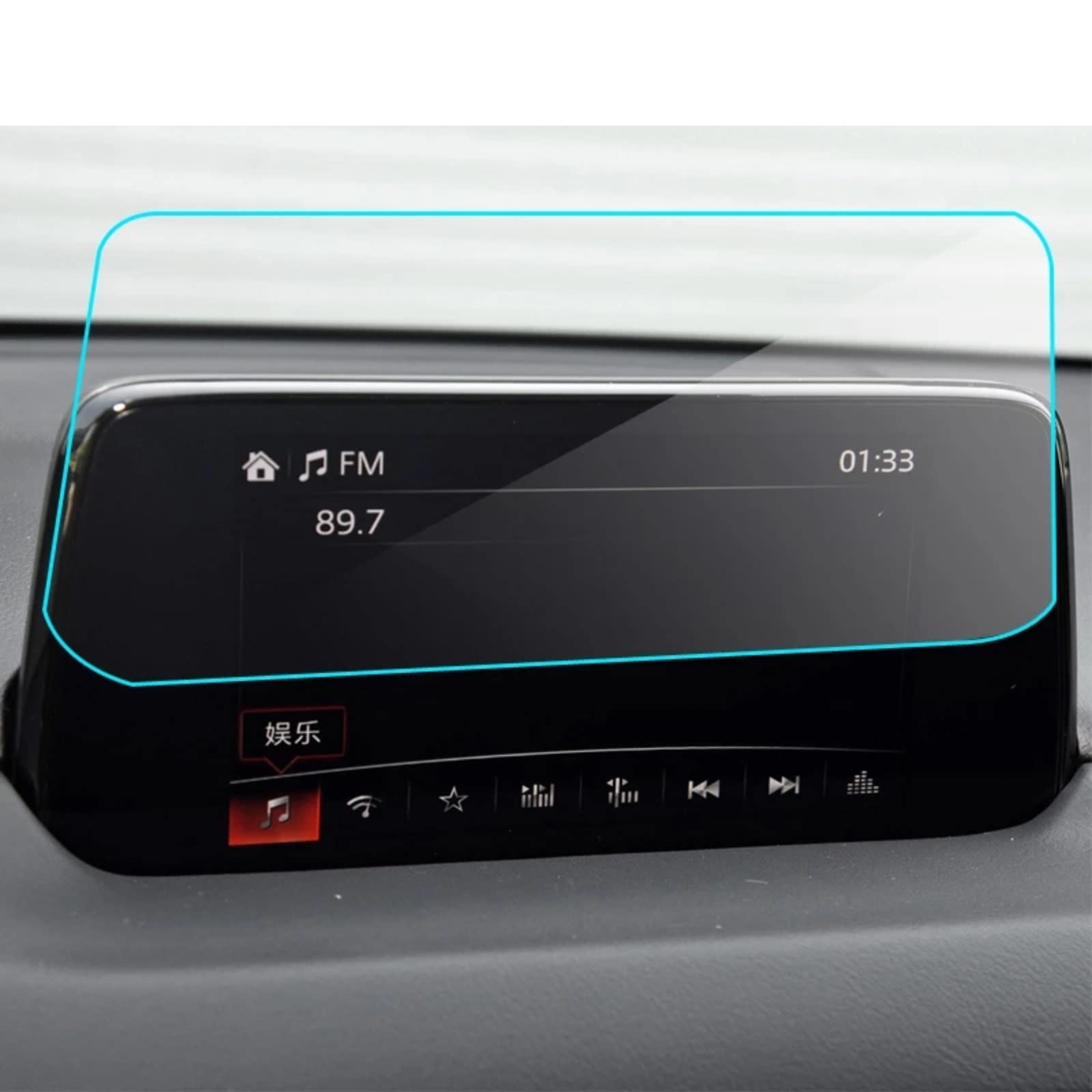 Nawigacja samochodowa Szkło hartowane Ekran LCD Folia ochronna Naklejka Osłona Dla mazdy CX-5 CX5 CX 5 2020