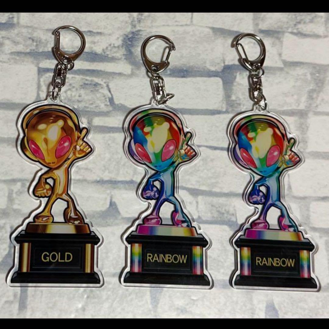 Amazon.co.jp: 3個セット Sammy エイリやんキーホルダー 虹トロ金トロ