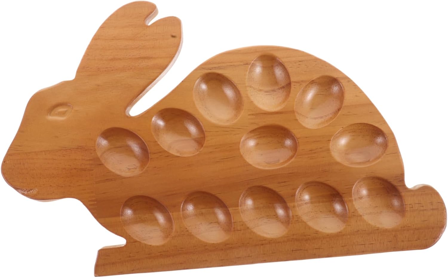 Daily Use Wooden Egg Tray Bunny Design Delicate Storage Egg Holder Kitchen Accessory Long-lasting Versatile Storage