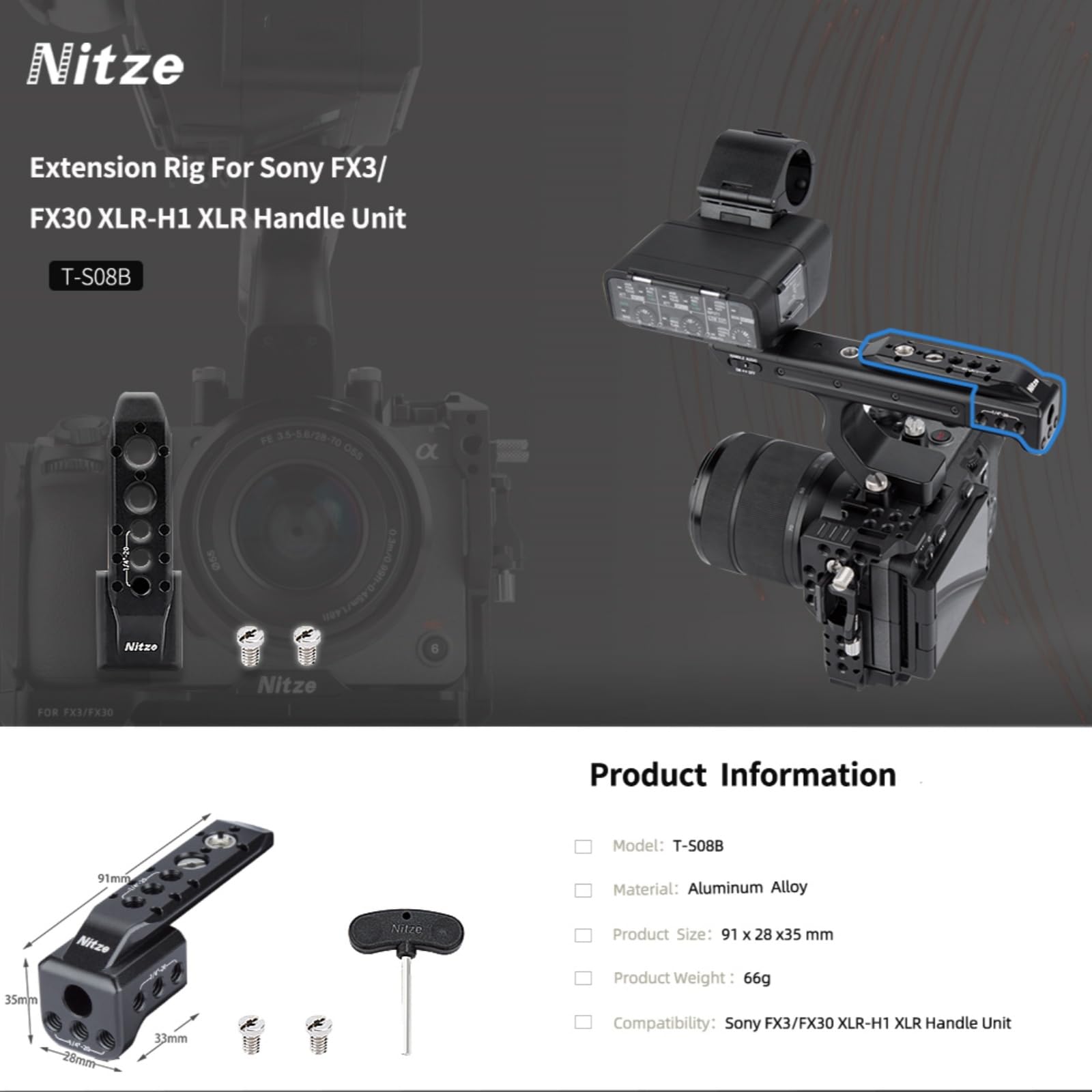 Amazon.co.jp: Generic FX3 FX30 エクステンションリグ Nitze