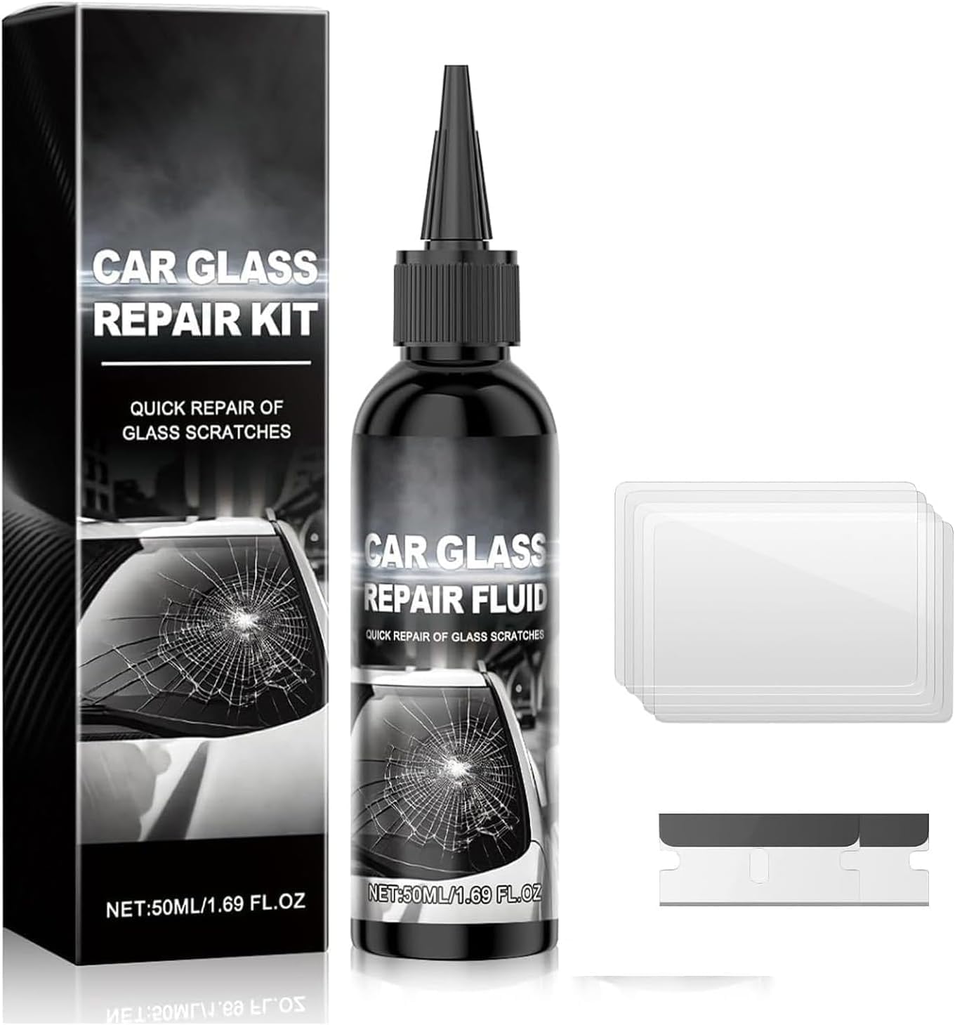 2026 New Windshield Crack Repair Kit,Universal Car Windshield Crack Repair Fluid Repair Liquid for Automotive Windscreen Tool