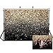 AIIKES 7x5FT Golden Bokeh Fotografia Sfondo Nero e Oro Glitter Sfondo Matrimonio Famiglia Festa di Compleanno Decorazione Neonato Foto Sfondo Studio Puntelli 11-547